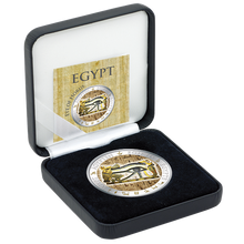 Fiji 2012 1$ Horus Eye Auge Golden and Colorful Egypt Proof Silver Coin